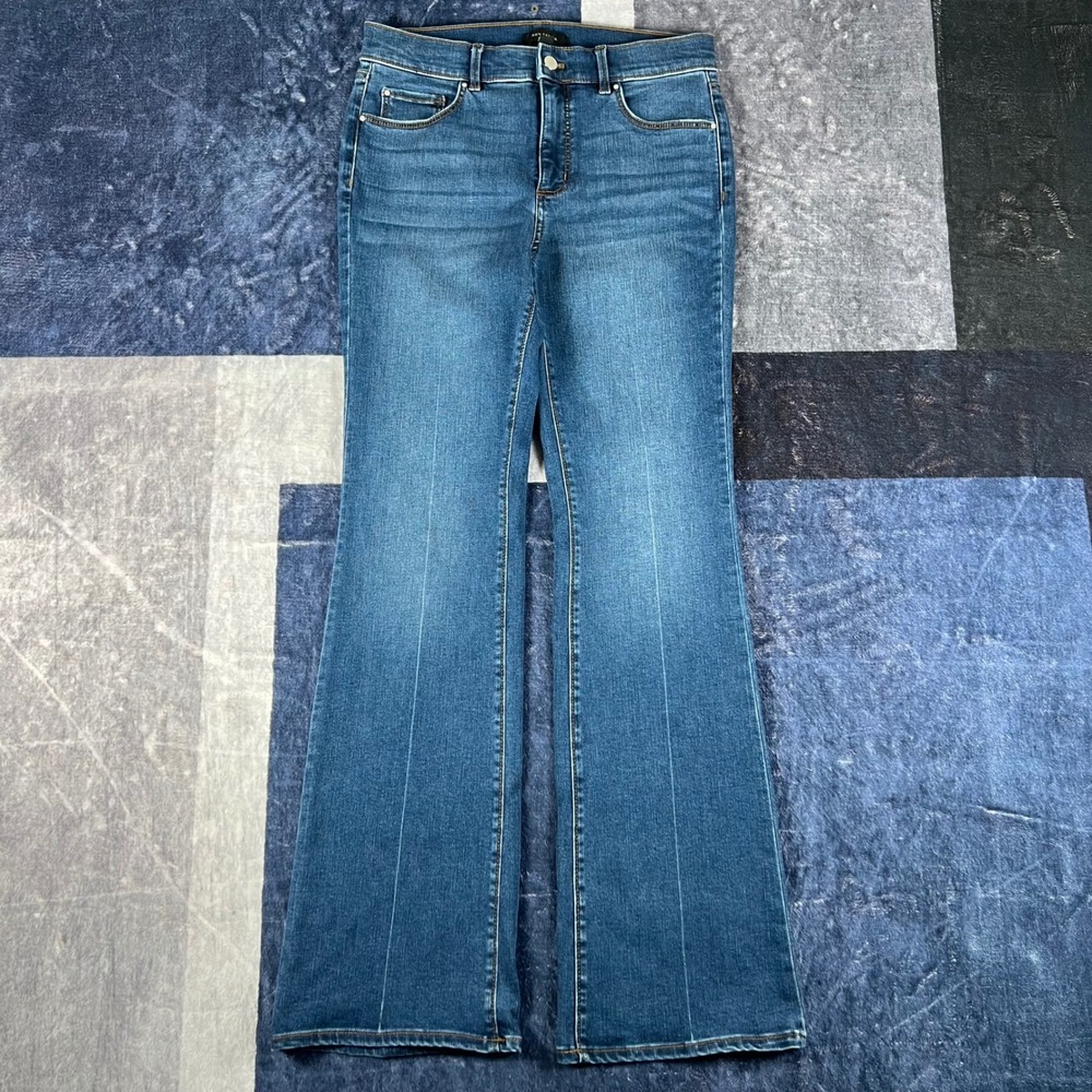 Ann Taylor The Slim‎ Boot High Rise Dark Wash Jeans Blue Womens Size 8